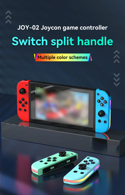 STORM WYRM Bluetooth Joystick for Switch NS Game Left and Right Wireless RGB With Light Small Handle JOY-02