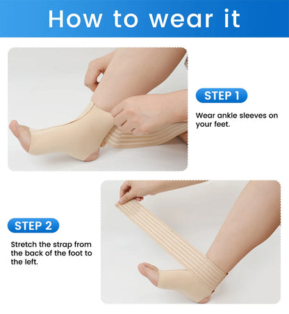 VELPEAU Adjustable Ankle Compression Sleeve for Achilles Tendonitis