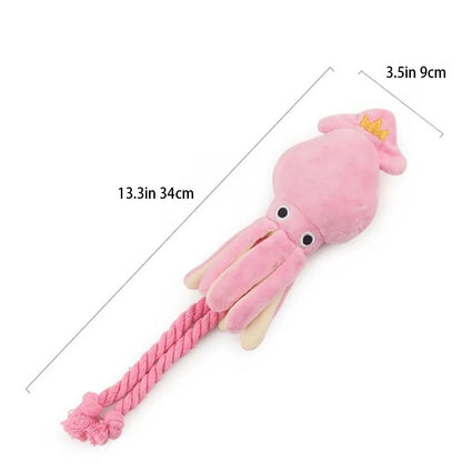 Octopus Plush Rope Toy Is Bite-resistant, Fun and Interactive