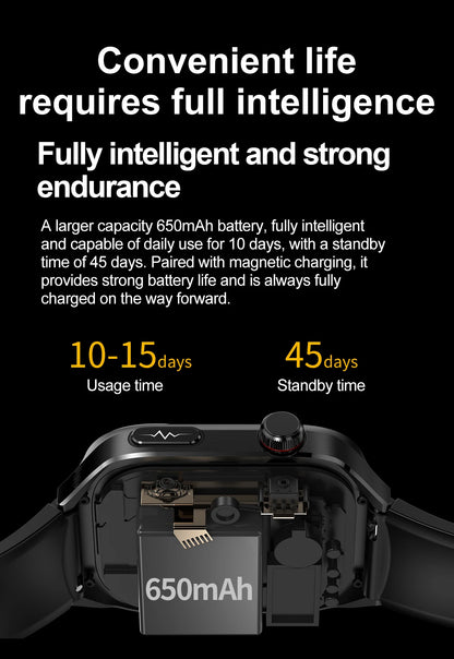 GUHUAVMI Uric Acid Blood Fat Smart Watch – Advanced Health Monitoring at Your Fingertips