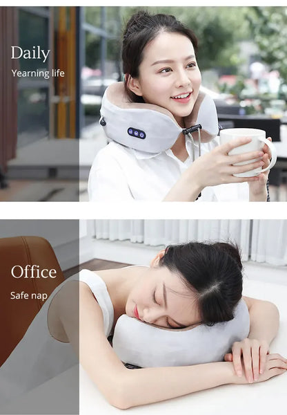 Multifunctional Portable U Shaped Electric Neck Massager Pillow