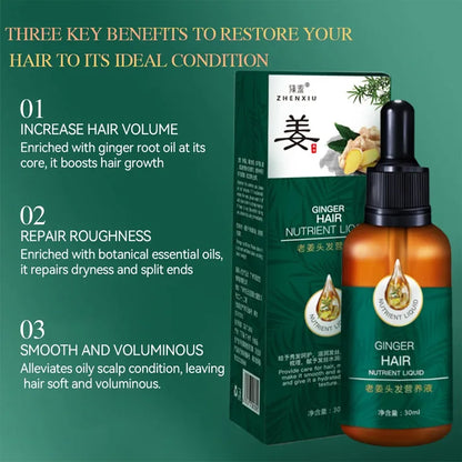 Ginger Growth Hair Oil Anti Hair Loss Fast Hair Growth Serum