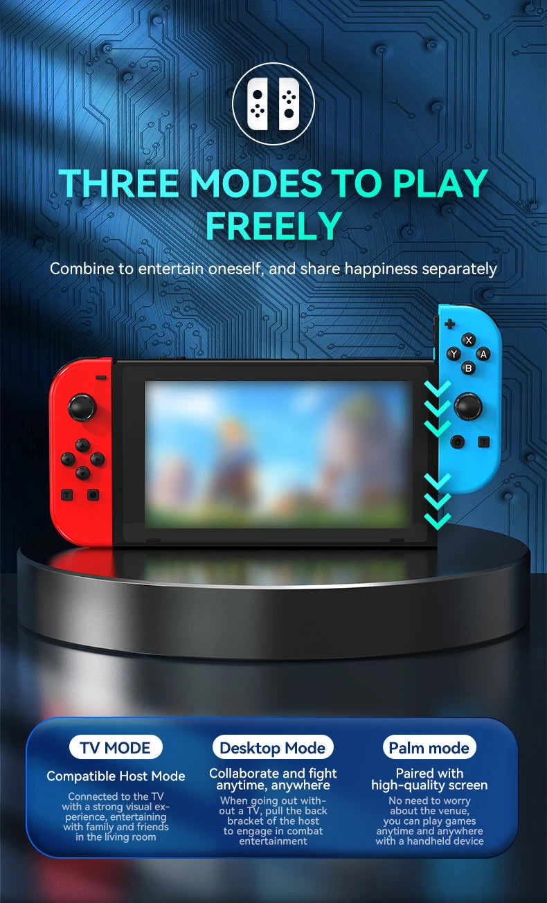 STORM WYRM Bluetooth Joystick for Switch NS Game Left and Right Wireless RGB With Light Small Handle JOY-02