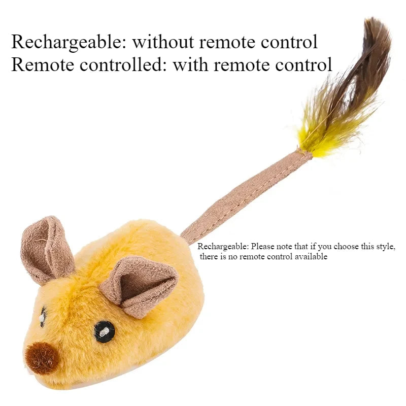 Simulated Little Mouse and Cat Self Entertainment Cat Touch Sensing Intelligent Electric