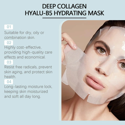 EELHOE Green Tea Collagen Face Mask Vitamin B5 Moisturizing
