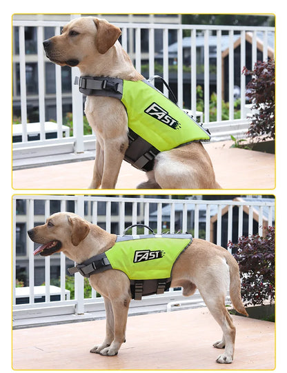 Pet Swimming Life Jacket Safety Vest for Dog in Summer Fashion Adjustable Reflective in Pool