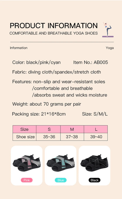 Gym Yoga Shoes Flat Soft Anti-slip Sole Ballet Fitness Dance