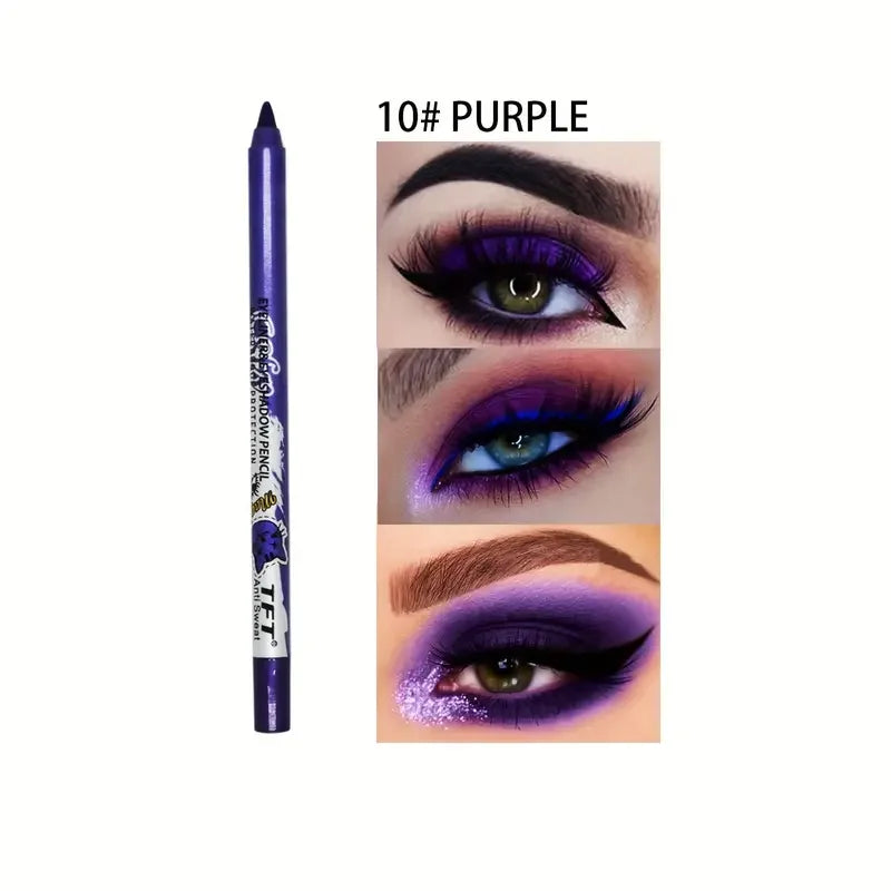 Pearly Glitter Colorful Eyeshadow and Eyeliner Gel Pen - Waterproof