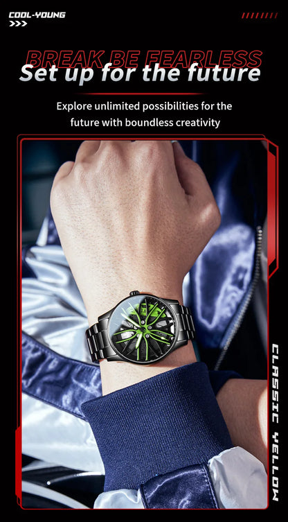 OLEVS Wheel Men's Luxury Watch Waterproof