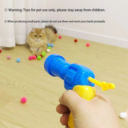 Cat Plush Ball Shooting Gun Relieving Depression Self