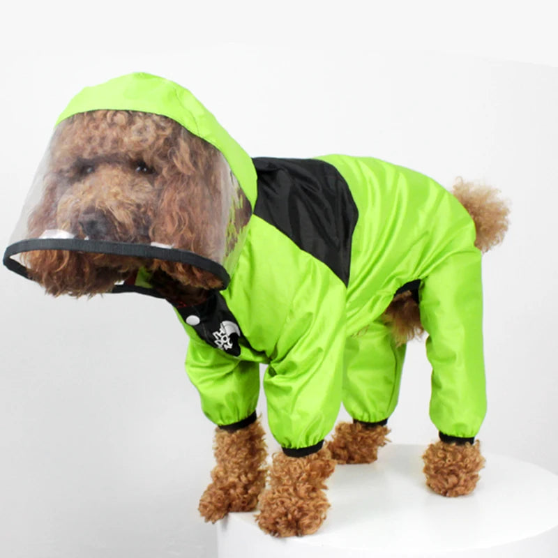 PawGuard Pet Dog Raincoat – The Dog Face Waterproof Jumpsuit