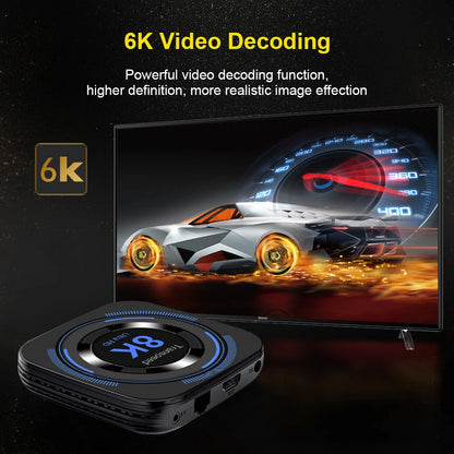 🎬 Transpeed Android 12 TV Box – Redefine Your Home Entertainment