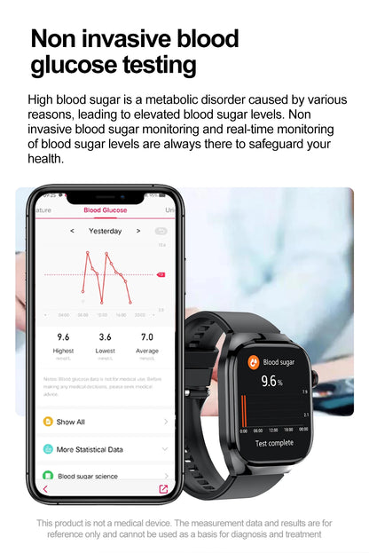 GUHUAVMI Uric Acid Blood Fat Smart Watch – Advanced Health Monitoring at Your Fingertips