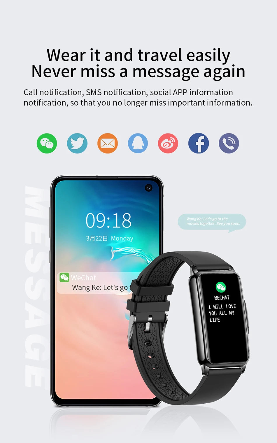 LIGE Smart Watch Women Full Touch Screen Bluetooth Call IP67 Waterproof