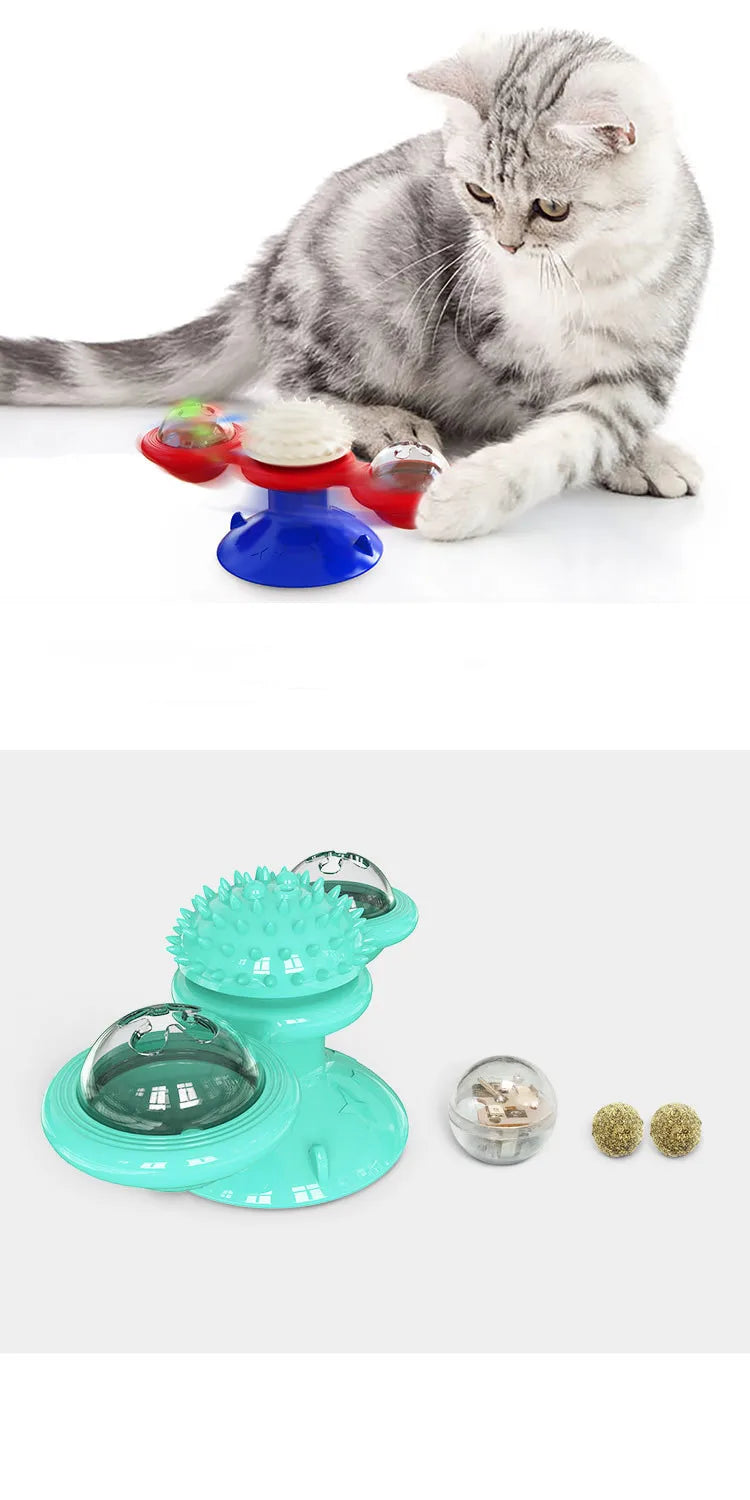 Engage Your Cat with the Windmill Cat Toy – The Ultimate Interactive Puzzle Toy for Fun and Mental Stimulation!
