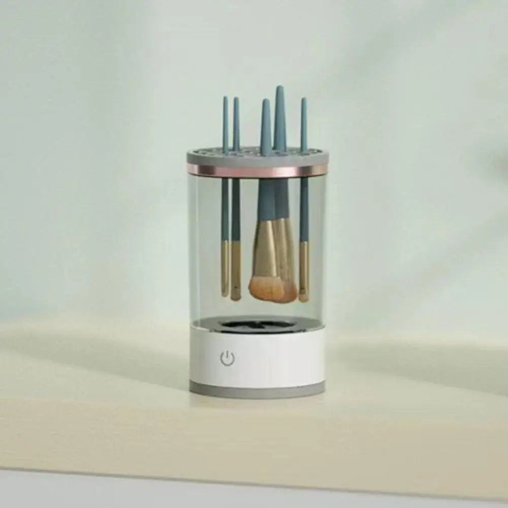 QuickClean Electric Makeup Rechargeable 7000RPM Washing Tool Container