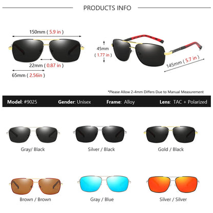 AeroLux Vision  Polarized Mirrored Sunglasses for Men Women Luxury Quality UV400