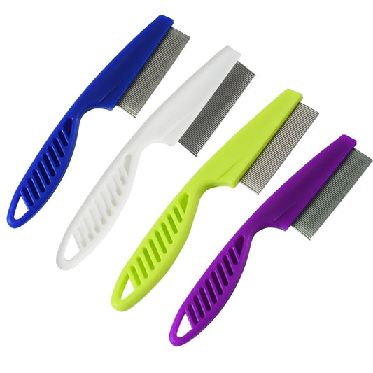 Pet Flea Comb for Cats and Dogs – Stainless Steel Comfort Hair Comb