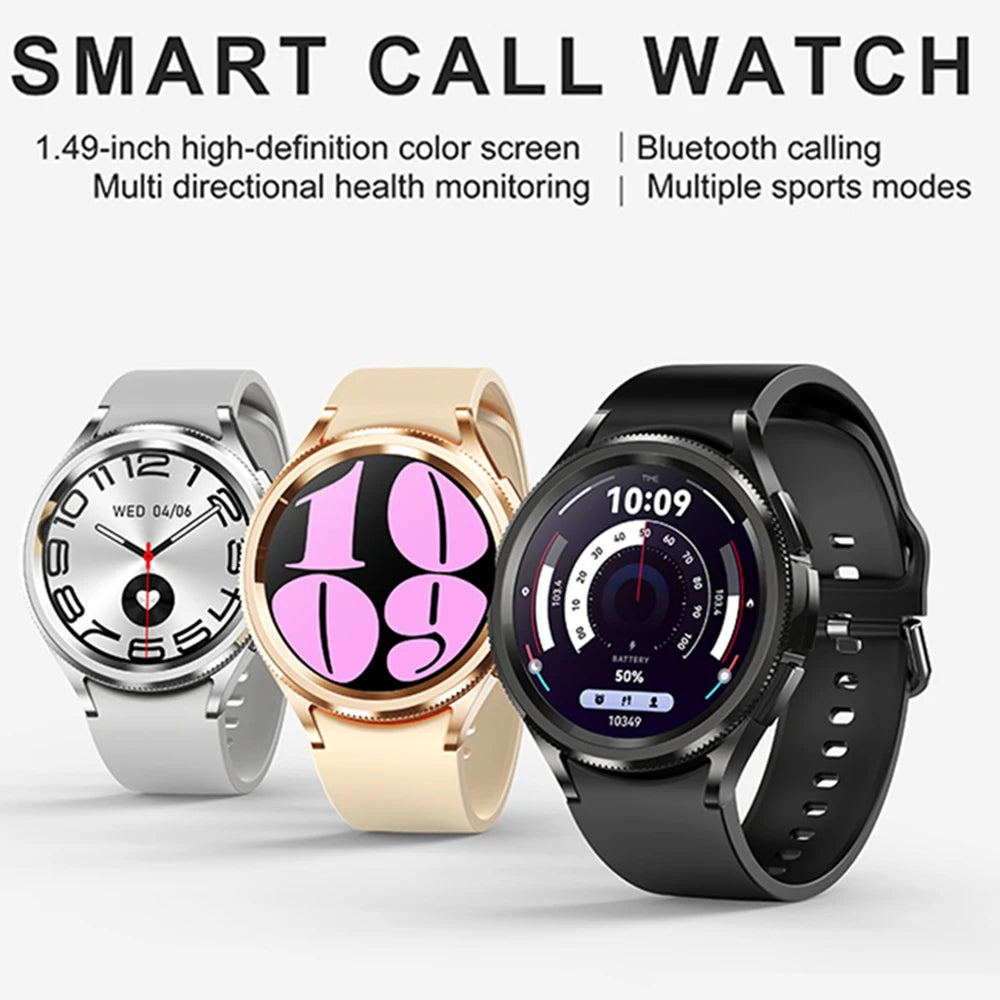 For Samsung Galaxy Watch 6 GPS Sport Smartwatch Men HD Screen GPS Fitness Tracker Waterproof