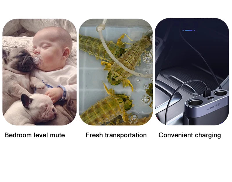 SOBO Aquarium Fish Tank Oxygen Air Pump Compressor