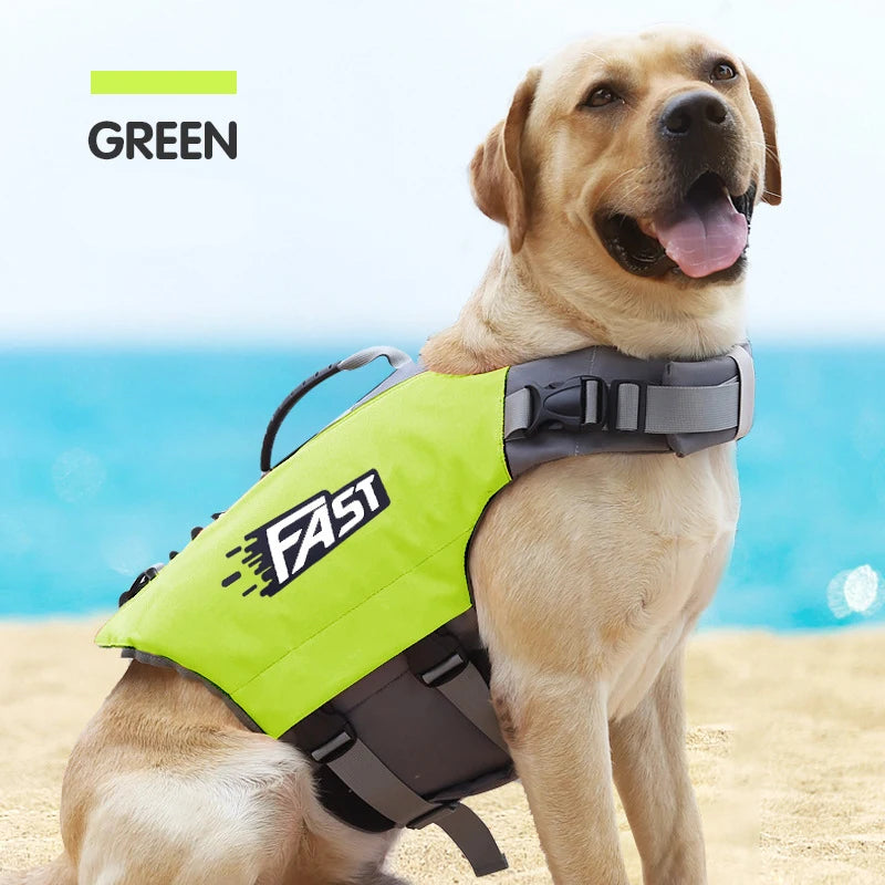 Pet Swimming Life Jacket Safety Vest for Dog in Summer Fashion Adjustable Reflective in Pool