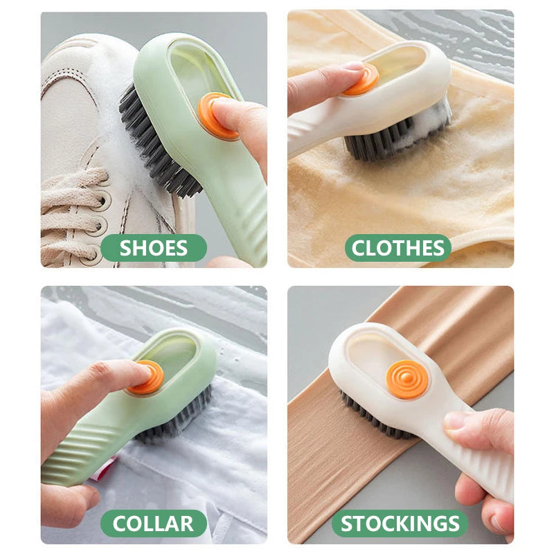 Multifunctional Cleaning Brush Soft-bristled Liquid Shoe Clothes Bush