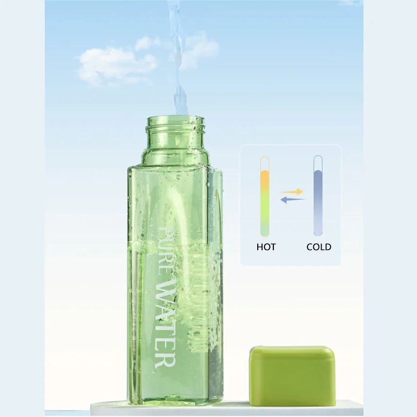 Simple Square Water Bottle Personalized 500ml Portable Creative