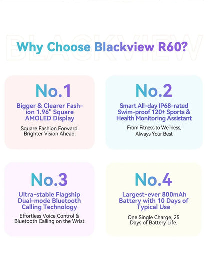 Blackview R60 Smartwatch Your All-in-One Wearable Companion