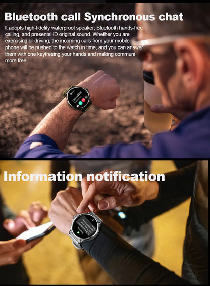 New 1.85-inch Ultra HD Smart Watch with GPS tracking, Bluetooth call, and a 710mAh battery. Perfect for sports and fitness, compatible with Huawei and Xiaomi.