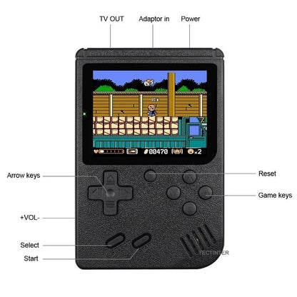 8-Bit Classic Video Games Console Built in 500 Games Retro Portable