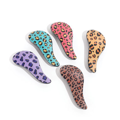 Leopard Print Detangling Hair Comb – Perfect for Wet &amp; Dry Hair