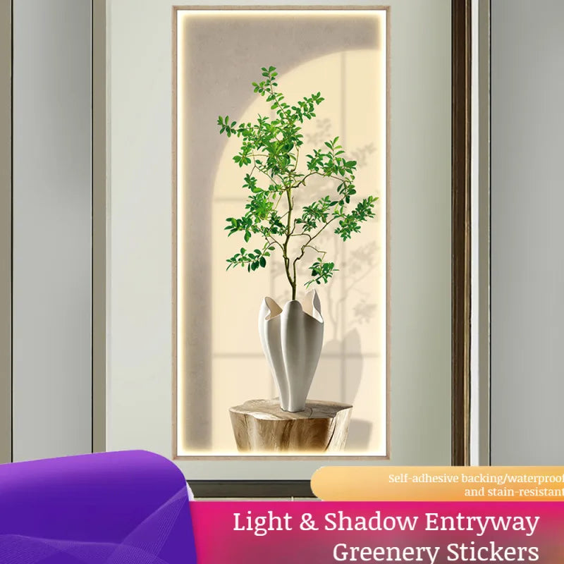 Modern Light and Shadow Wall Painting