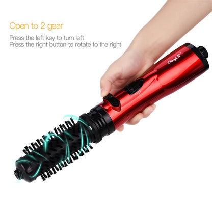 CkeyiN 2-in-1 Hot Air Spin Brush Hair Dryer