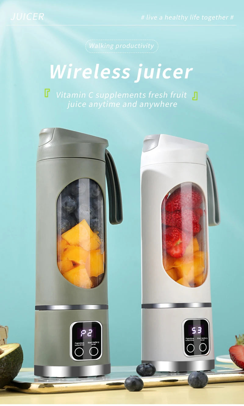 Xiaomi NanoBlend  450ml Fruit Juicer 8 Blades 3 Speeds USB Rechargeable Adjustable