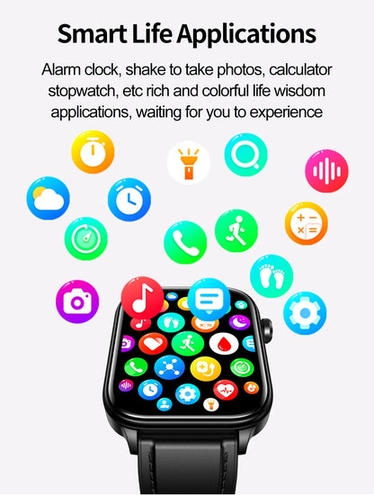 The LIGE Smart Watch offers a vibrant display, health tracking, and seamless connectivity in a sleek, water-resistant design—ideal for the modern man.