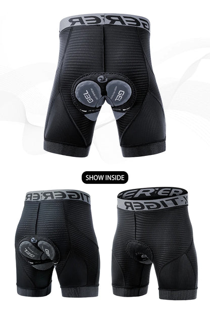 Cycling Underwear Shorts 5D Padded Sports Riding Bike Bicycle MTB Liner