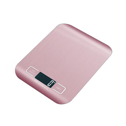 5kg/10kg Rechargeable Digital Kitchen Scale – LCD Display Stainless Steel Electronic Scales