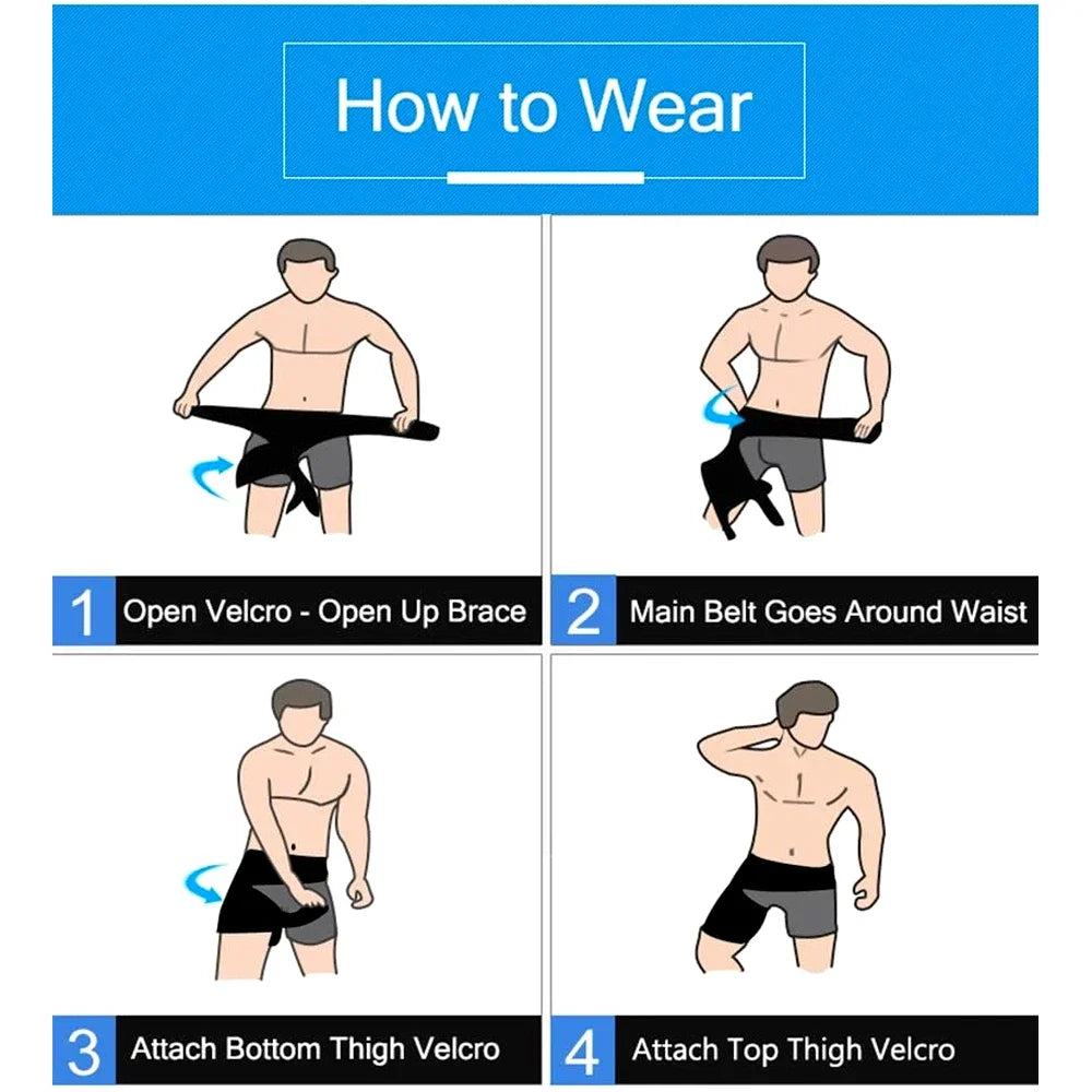 Tcare Thigh Compression Sleeve – Hip Brace for Pain Relief & Support