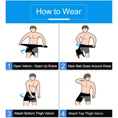 Tcare Thigh Compression Sleeve – Hip Brace for Pain Relief & Support