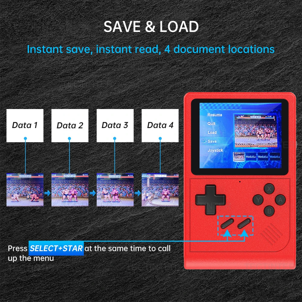 GB300 Portable Handheld Game Player 3.0 inch Screen TV Video Game