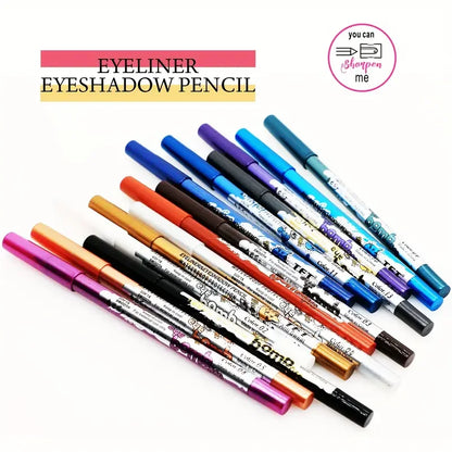 Pearly Glitter Colorful Eyeshadow and Eyeliner Gel Pen - Waterproof