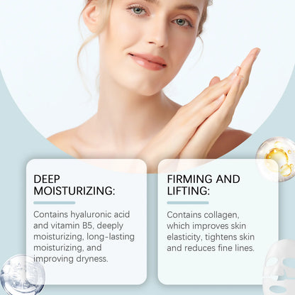 EELHOE Green Tea Collagen Face Mask Vitamin B5 Moisturizing