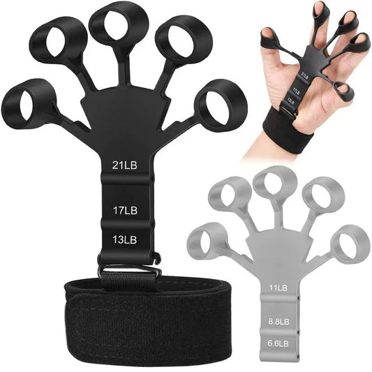Silicone Gripster Hand Grip Finger Power Strengthener Stretcher Trainer
