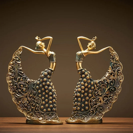 RegalPlume – The Graceful Peacock Dancer Home Deco