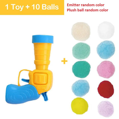 Cat Plush Ball Shooting Gun Relieving Depression Self