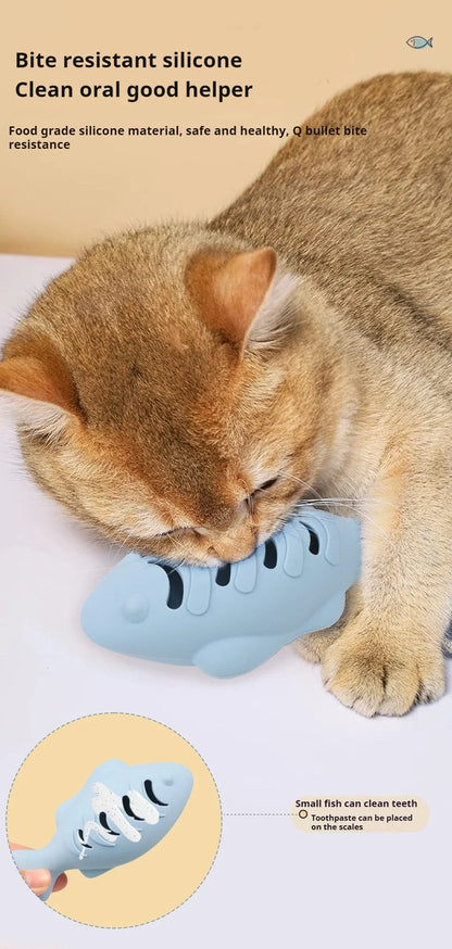 Cat Mint Bite-Resistant Silicone Toy – Fun and Healthy Playtime for Your Feline Friend