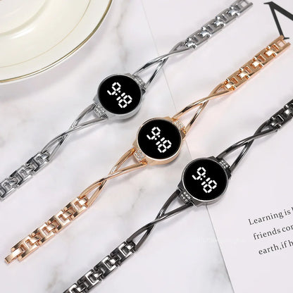 LED Fashion Watch for Women Touch Screen Ladies Time