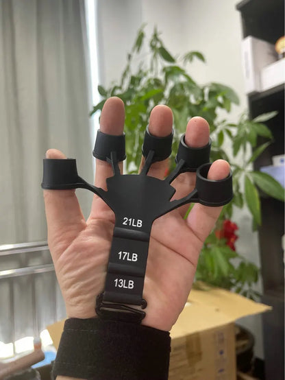 Silicone Gripster Hand Grip Finger Power Strengthener Stretcher Trainer