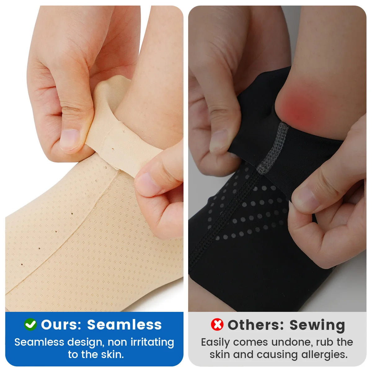 VELPEAU Adjustable Ankle Compression Sleeve for Achilles Tendonitis