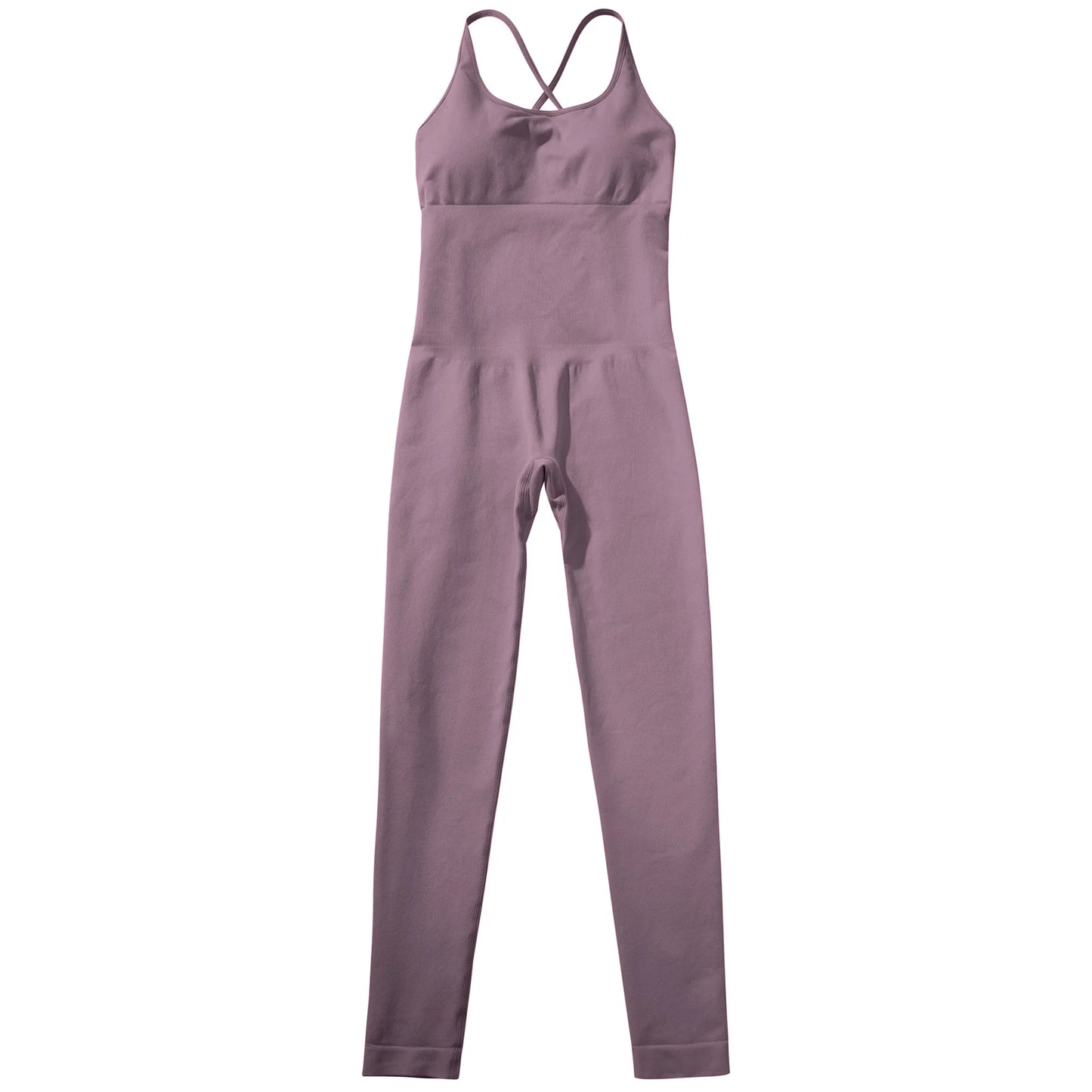 OMKAGI Women’s Full-Length Bodycon Jumpsuit – Sleeveless Athletic & Casual Wear